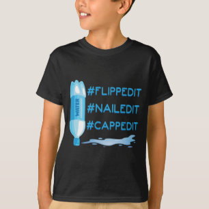 T-shirt Champion du championnat de renversement de bouteil