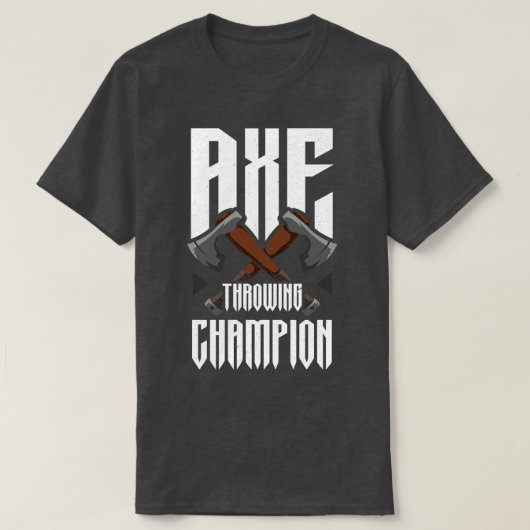 T-shirt Champion du lanceur Ax Funny Ax Throwing (Design devant)