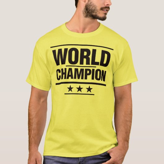 T-shirt Champion du monde (Devant)