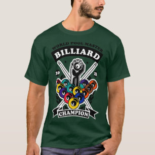 T-shirt Champion du monde de billard 2023 Billiard Fans S