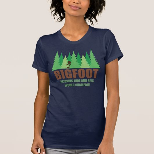 T-shirt Champion du monde de cache-cache de Bigfoot (Devant)