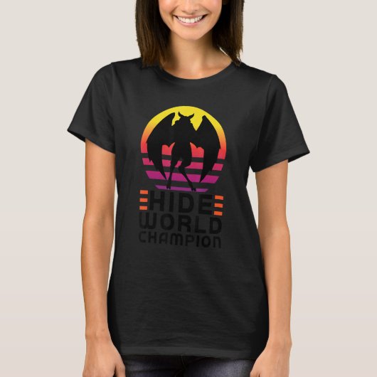 T-shirt champion du monde de cryptozoologie Mothman caché (Devant)