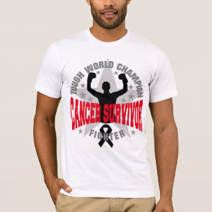T-shirt Champion du Monde de la Survie au Cancer de la Pea