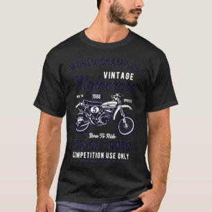 T-shirt Champion du monde de Motocross Vintage