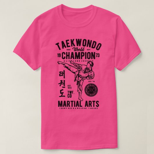 T-shirt Champion du monde de Taekwondo (Design devant)