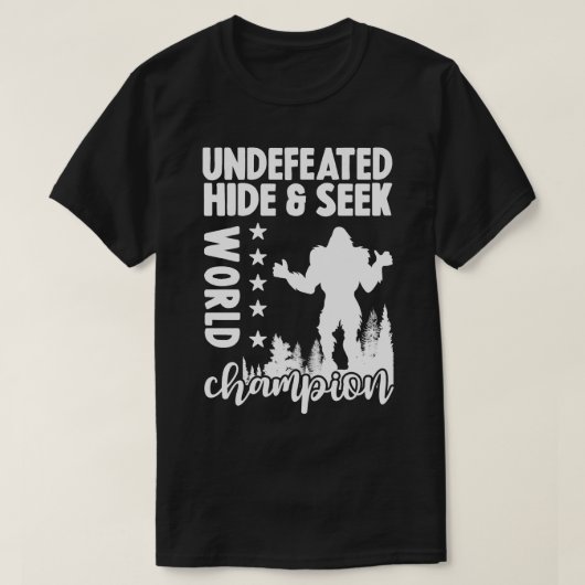 T-shirt Champion du Monde Retro Hide Seek (Design devant)