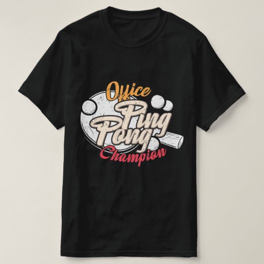 T-shirt Champion du Ping Pong Office (Design devant)