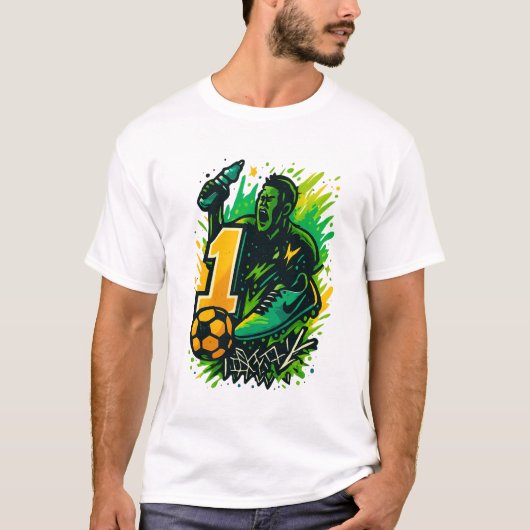 T-shirt Champion Energy Soccer Tee - Bold Graffiti Style (Devant)