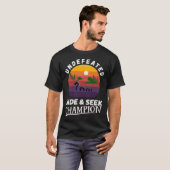 T-shirt Champion invaincu de cache-cache Monstre du Loch N (Devant entier)