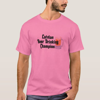 T-shirt Champion potable de bière letton
