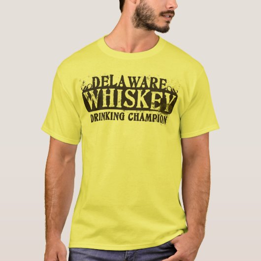 T-shirt Champion potable de whiskey du Delaware (Devant)