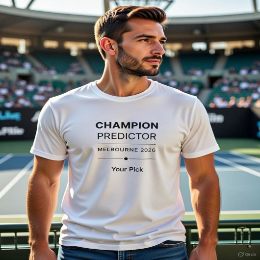 T-shirt Champion Predictor – Melbourne 2026 Tennis 