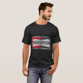 T-shirt Champion Spark Plug Brad Pitt (Devant entier)