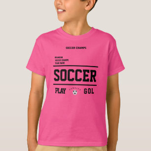 T-shirt championnat de football personnalisées équipe enfa
