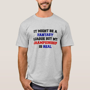 T-shirt Championnat de ligue d'imaginaire vrai