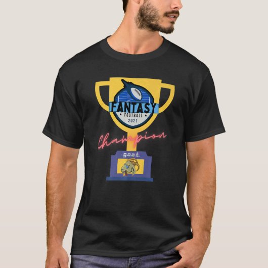 T-shirt Championnat d'Imaginaire de football G O A T 2021 (Devant)