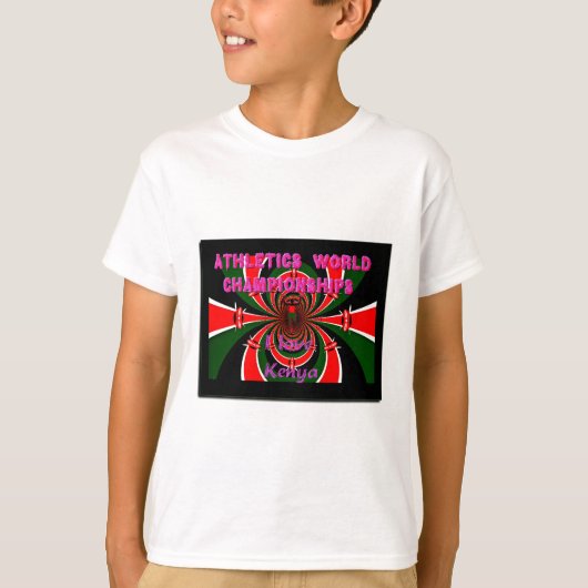 T-shirt Championnats du monde d'athlétisme du Kenya : Drap (Devant)