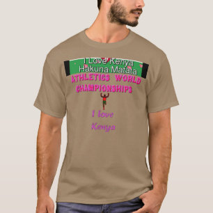 T-shirt Championnats du Monde d'Athlétisme Kenya Coureur :
