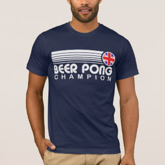 T-shirt Championne britannique de bière Pong