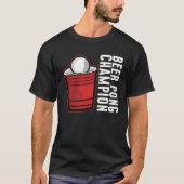 T-shirt Championne de Beer Pong I Beer Ping Pong Tennis (Devant)