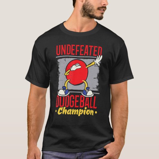 T-shirt Championne de Dodgeball non vaincue Dodgeballer Sp (Devant)