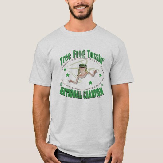 T-shirt championne nationale de la grenouille des (Devant)