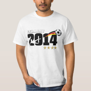 T-shirt Champions 2014 allemands de drapeau de ballon de