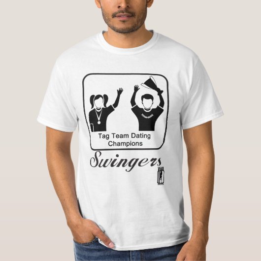 T-shirt Champions de datation d'équipe d'étiquette de (Devant)