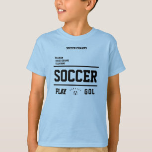 T-shirt Champions de football personnalisées joueurs d'équ