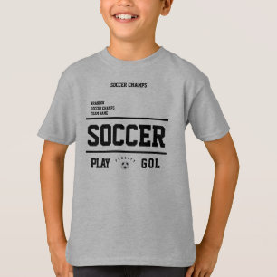 T-shirt Champions de football personnalisées joueurs d'équ