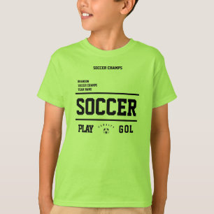 T-shirt Champions de football personnalisées joueurs d'équ