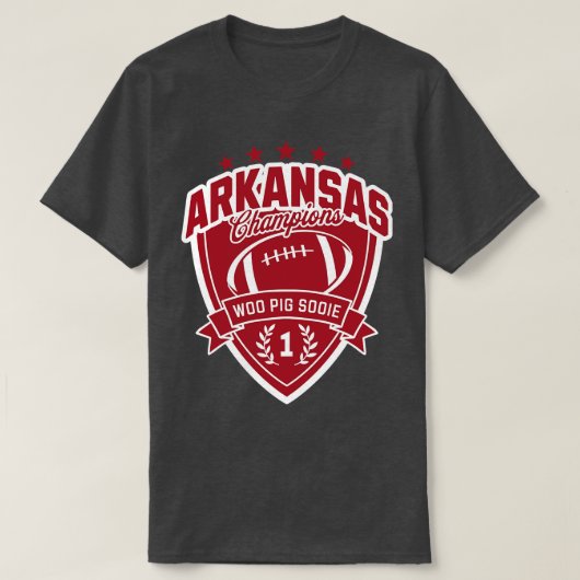 T-shirt Champions de l'Arkansas (Design devant)