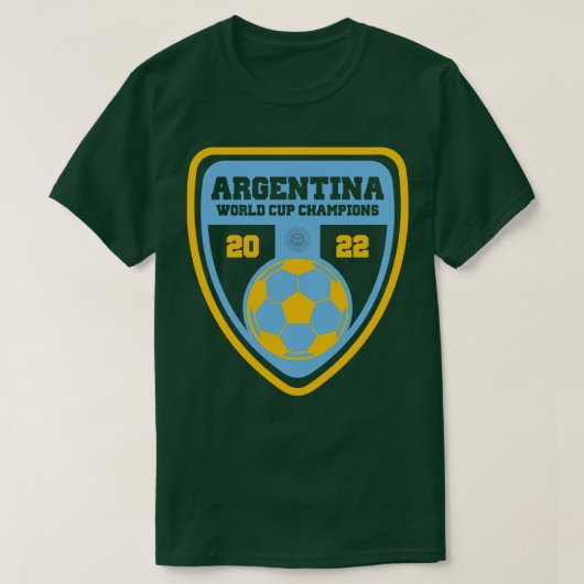 T-shirt Champions du monde de la Coupe d'Argentine 2022 (Design devant)