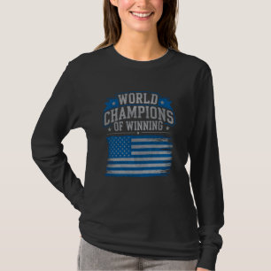 T-shirt Champions du Monde remporter États-Unis Drapeau Am