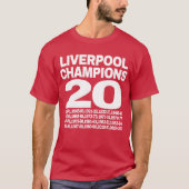 T-shirt Champions Liverpool. n° 3 (Devant)