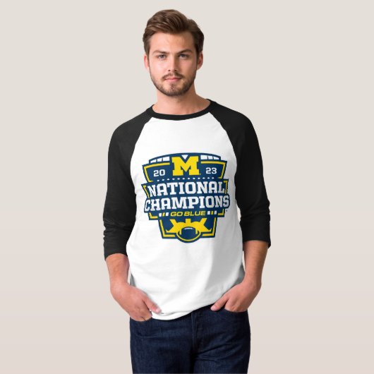 T-shirt Champions nationaux de la PCP 2023 du Michigan (Devant entier)