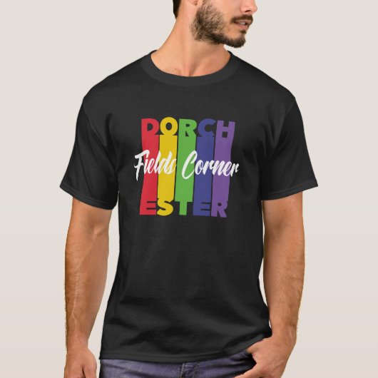 T-shirt Champs Corner Dorchester Primaire (sombre) (Devant)