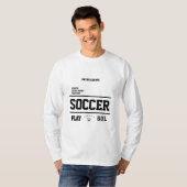 T-shirt CHAMPS DE football BLACK blanc personnalisé GOL fa (Devant entier)