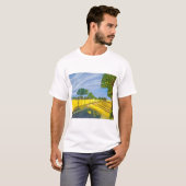 T-shirt Champs dorés et chemin (Devant entier)