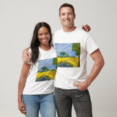 T-shirt Champs dorés et chemin (Unisexe)