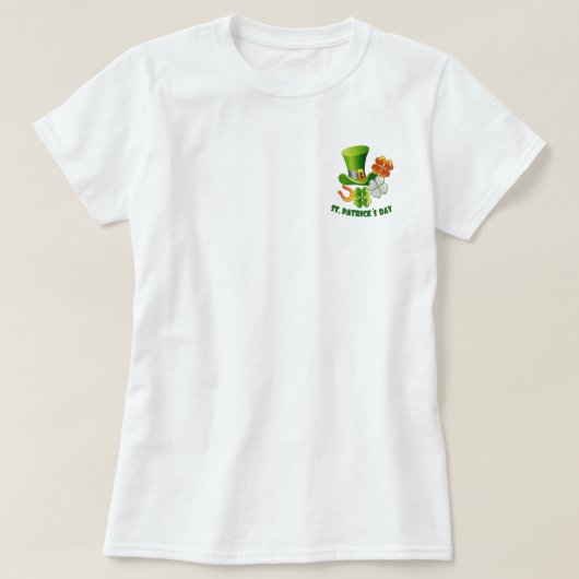 T-shirt Chance Charms. Saint Patrick's Day (Design devant)
