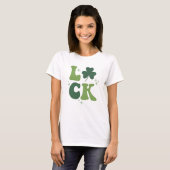 T-shirt CHANCE Chemise de Fête St Patrick - Bold Retro (Devant entier)