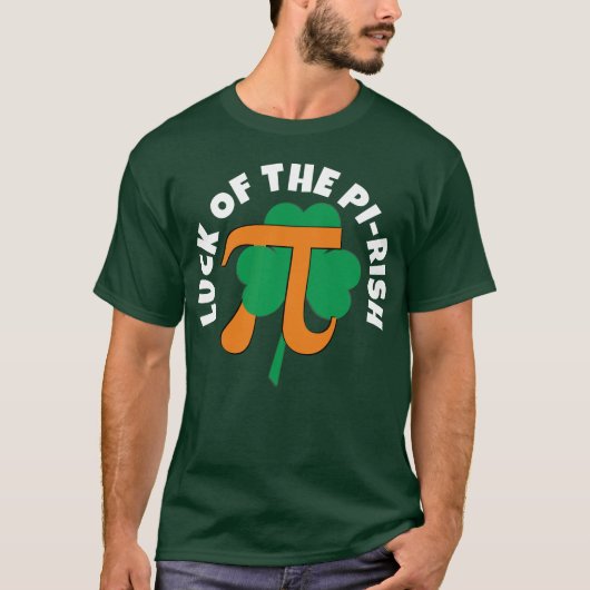 T-shirt CHANCE DE PI RISH Combo Pi Day St Patrick's Day (Devant)