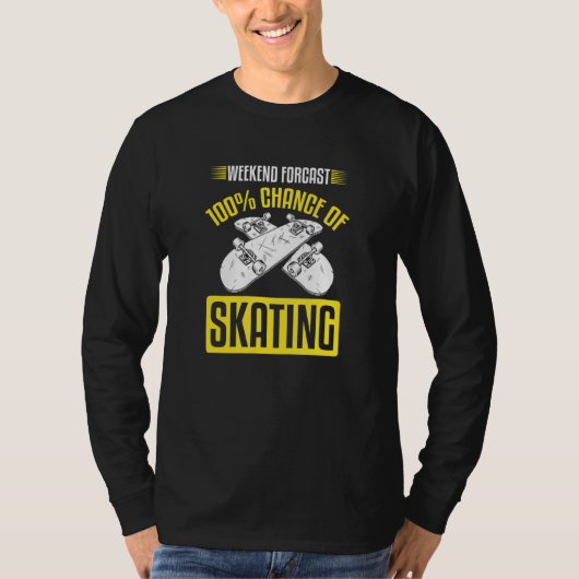T-shirt Chance Sur Skate Week-end 100% Skateboard (Devant)