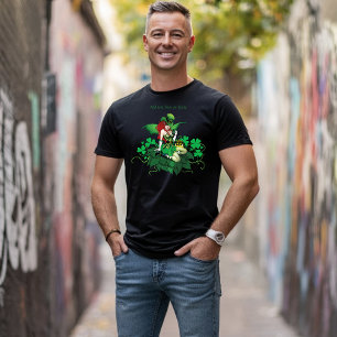 T-shirt Chance Trèfle Vert Fée Rouge Cheveux Shamrock