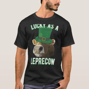 T-shirt Chanceux comme un mash-up de vache mignonne Leprec