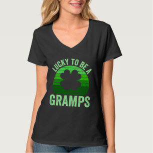 T-shirt Chanceux d'être Gramps Leprechaun Trèfle Saint-Pat