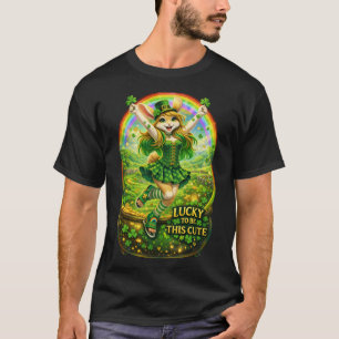 T-shirt Chanceux d'être si mignon