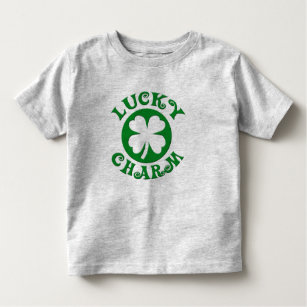 T-shirt chanceux du charme de l'enfant, Irlandais,