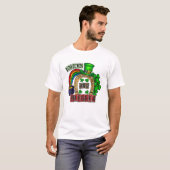 T-shirt Chanceux Et Béni Léopard Léopard St Patrick' Da (Devant entier)